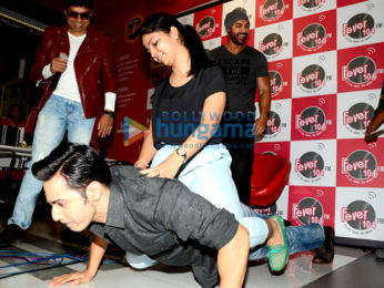 Varun Dhawan & John Abraham promote 'Dishoom' at Fever 104 FM