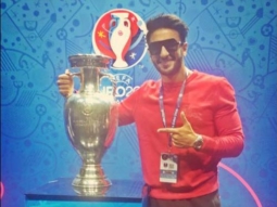 Check out: Ranveer Singh poses with Euro Cup 2016 trophy Check out: Ranveer Singh poses with Euro Cup 2016 trophy
