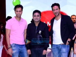 A R Rahman, Salim Merchant & Sulaiman Merchant at the launch of Qyuki’s Jammin
