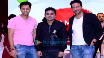 A R Rahman, Salim Merchant & Sulaiman Merchant at the launch of Qyuki’s Jammin
