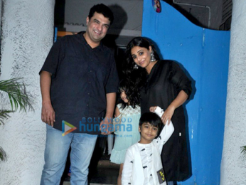 Aishwarya Rai Bachchan, Aaradhya Bachchan & Vidya Balan snapped at Vidya's sister's kid's birthday bash