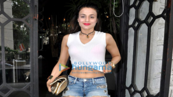 Ameesha Patel snapped at The Korner House in Bandra