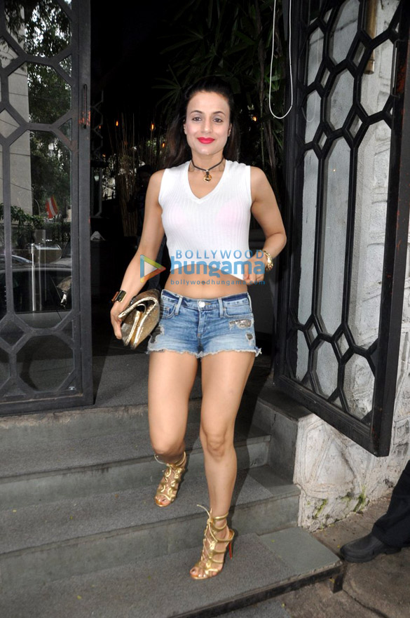 Ameesha Patel snapped at The Korner House in Bandra