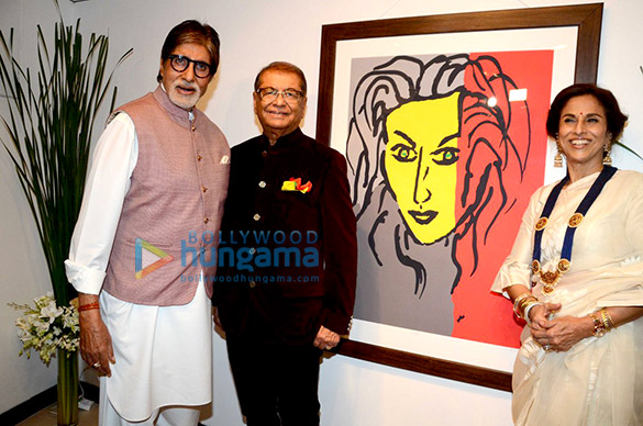 Amitabh Bachchan & Jaya Bachchan grace Dilip De’s art exhibition