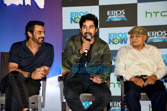 arjun rampal rannvijay singh arunoday singh at the announcement of erosnows salute siachen 3