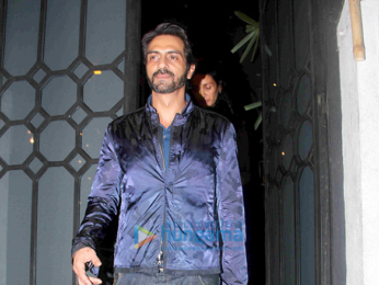 Arjun Rampal snapped post dinner with his family at The Korner House