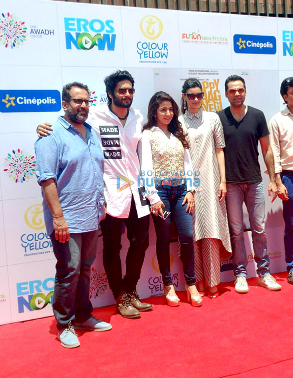 Cast of the film launch the track ‘Happy Oye’ from the film ‘Happy Bhag Jayegi’