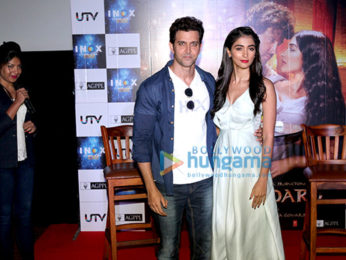 Hrithik Roshan & Pooja Hegde at 'Mohenjo Daro' promotions at Inox