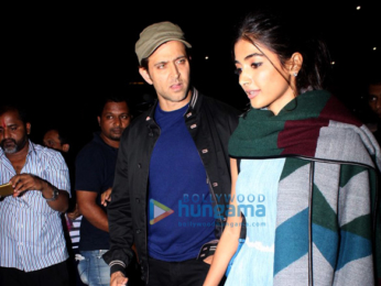 Hrithik Roshan & Pooja Hegde return from Delhi promotions of 'Mohenjo Daro'