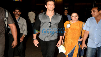 Hrithik Roshan snapped at the airport returning from Hyderabad