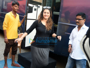 Kajol & Mickey Contractor snapped post a chat show shoot for Colors Infinity