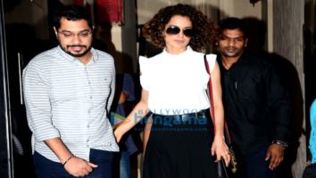 Kangna Ranaut snapped a post shoot in Mumbai suburbs