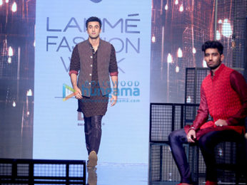 Ranbir Kapoor walks for Kunal Rawal at Lakme Fashion Week 2016