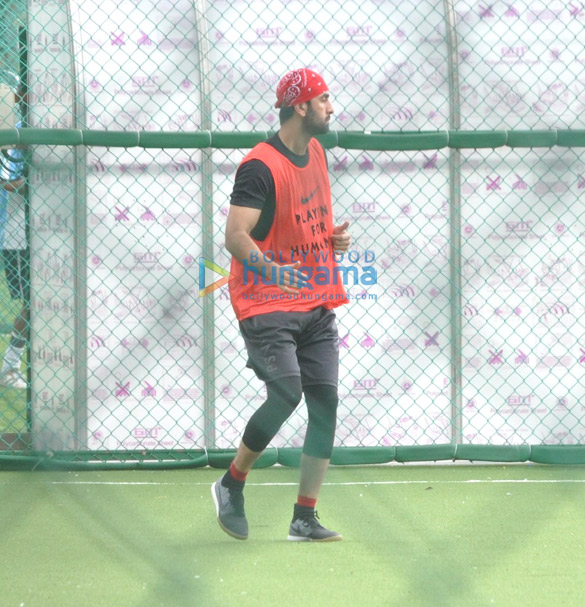Ranbir Kapoor snapped practicing his football moves Ranbir Kapoor snapped practicing his football moves