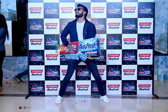 Ranveer Singh unveils the all new Colgate Maxfresh toothpaste