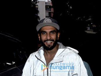 Ranveer Singh snapped wearing an anti-paparazzi jacket