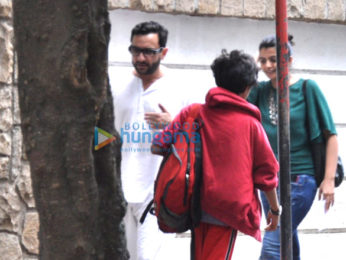 Saif Ali Khan snapped as he takes a walk around his home