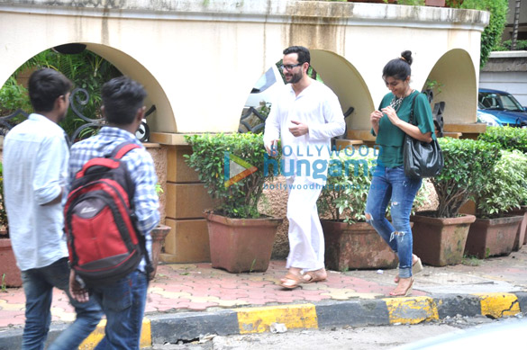 saif snapped as he takes a walk around his home 6