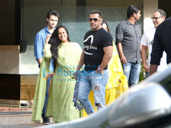 Salman Khan and family snapped post Raksha Bandhan celebrations at Arpita Khan's house