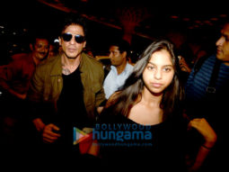 Shah Rukh Khan snapped with his family at the airport