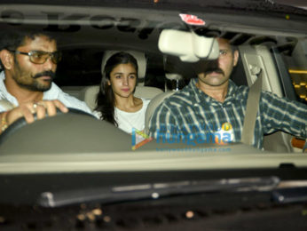 Sidharth Malhotra, Alia Bhatt & Katrina Kaif snapped post dinner at Karan Johar's house