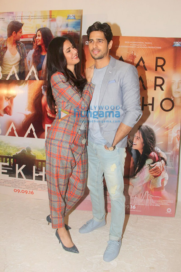 sidharth malhotra katrina kaif at baar baar dekho media meet 2