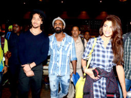 Tiger Shroff, Jacqueline Fernandez and Nathan Jones snapped at Mumbai airport