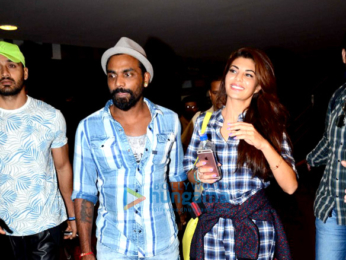 Tiger Shroff, Jacqueline Fernandez and Nathan Jones snapped at Mumbai airport