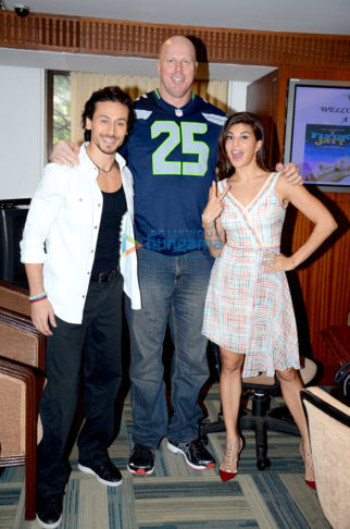 Tiger Shroff & Jacqueline Fernandez promote ‘A Flying Jatt’ at Welingkars