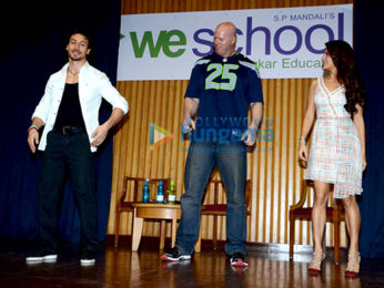 Tiger Shroff & Jacqueline Fernandez promote 'A Flying Jatt' at Welingkars