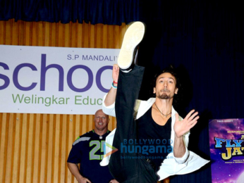 Tiger Shroff & Jacqueline Fernandez promote 'A Flying Jatt' at Welingkars