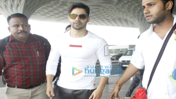 Varun Dhawan & Alia Bhatt depart to shoot for ‘Badrinath Ki Dulhania’ in Gujarat