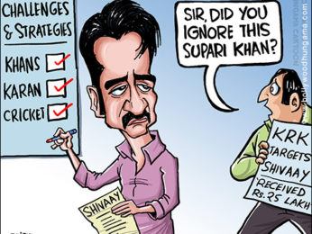Bollywood Toons: Ajay Devgn versus KRK!
