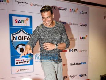 Akshay Kumar at the launch of HT GIFA football initiative
