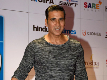 Akshay Kumar at the launch of HT GIFA football initiative