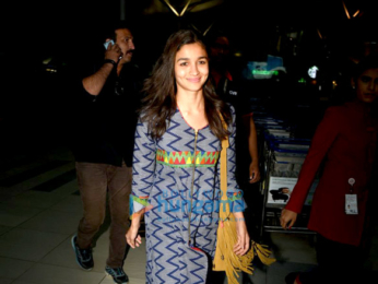 Alia Bhatt returns from Jaipur and Lucknow after completing the shoot of 'Badrinath Ki Dulhania'