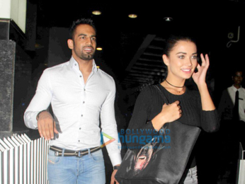 Amy Jackson & Upen Patel snapped post dinner at Hakkasan