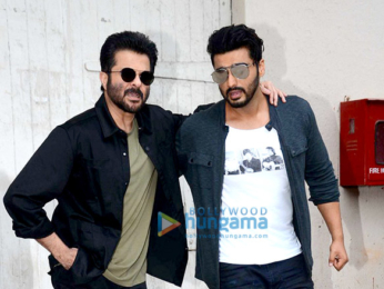 Anil Kapoor & Arjun Kapoor on the sets of Vogue BFFs