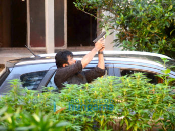 Anil Kapoor snapped while shooting for 24 (Series 2) in Juhu, Mumbai