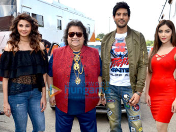 Daisy Shah, Bappi Lahiri snapped on the sets of Ramratan