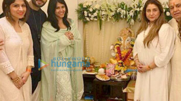 Ekta Kapoor celebrates Ganesh Chaturthi with Karan Tacker