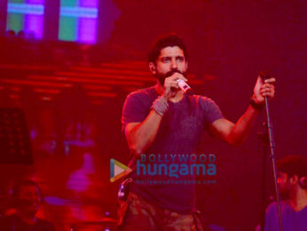 Farhan Akhtar, Arjun Rampal & Shraddha Kapoor snapped at 'Rock On!! 2' concert rehearsals