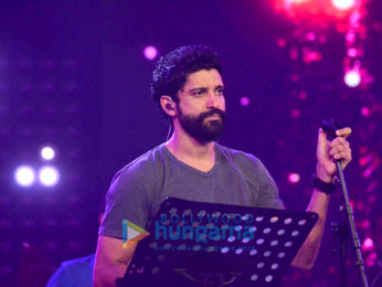 Farhan Akhtar, Arjun Rampal & Shraddha Kapoor snapped at 'Rock On!! 2' concert rehearsals