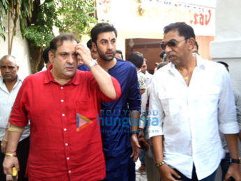 Ranbir Kapoor, Randhir Kapoor & Rajiv Kapoor celebrate Ganesh Chaturthi at RK Studio