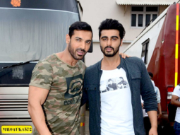 John Abraham & Arjun Kapoor snapped at Mehboob Studio