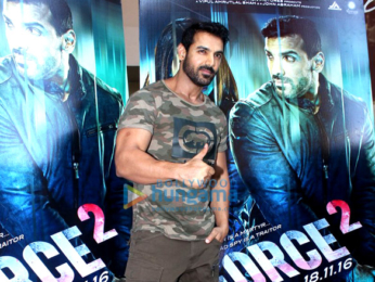 John Abraham & Sonakshi Sinha at the trailer launch of 'Force 2'