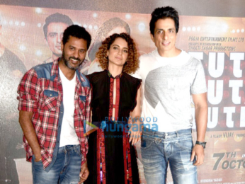 Kangna Ranaut, Sonu Sood & Prabhu Deva at the music launch of 'Tutak Tutak Tutiya'
