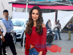 Malaika Arora Khan snapped post an ad shoot at Mehboob Studio