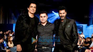 Prabhu Dheva & Sonu Sood walk the ramp for Rajat Tangri