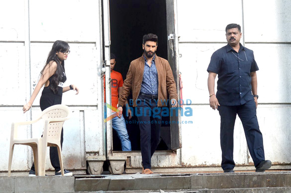 ranveer snapped on the sets of an ad shoot 1